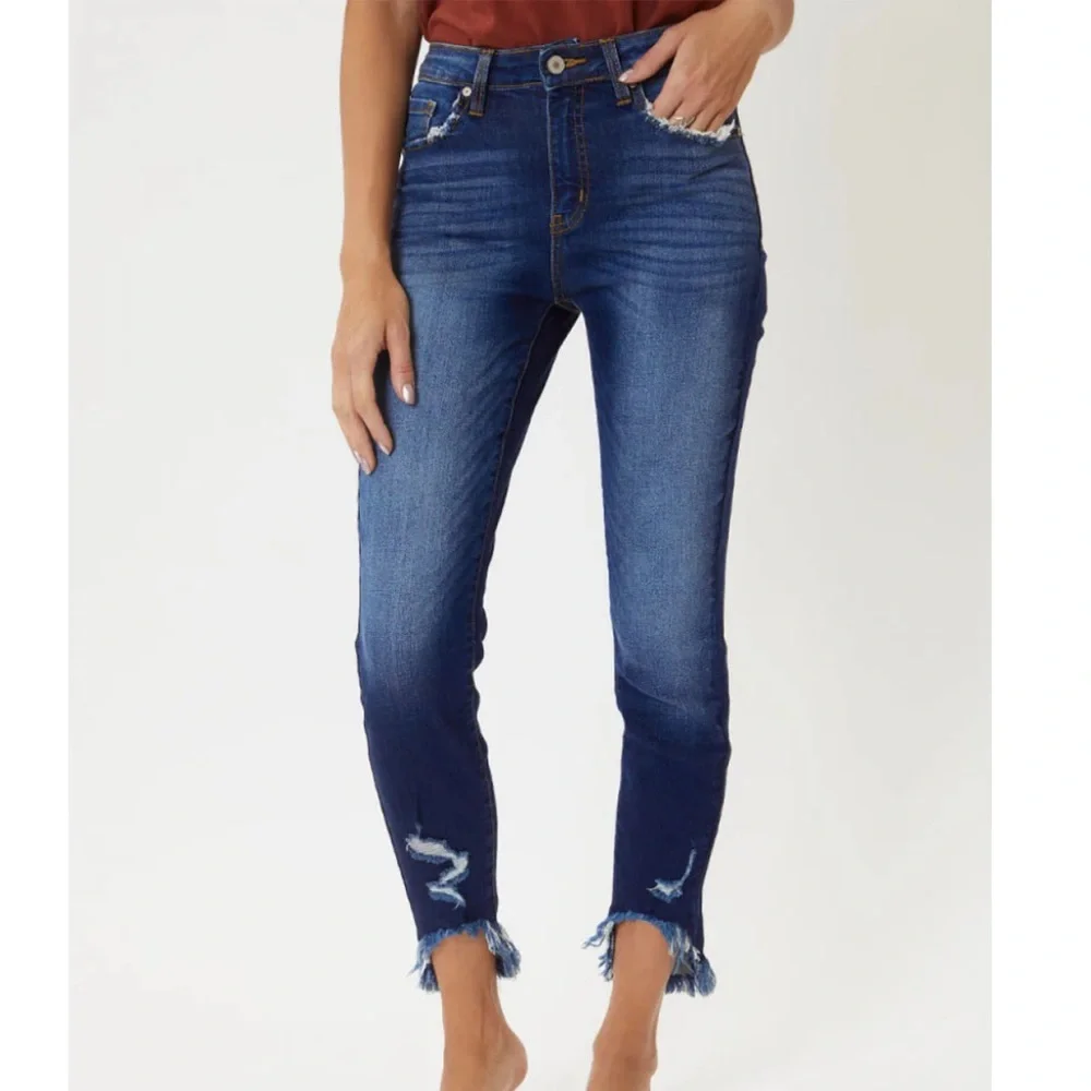 VICI KanCan frayed hem skinny jeans